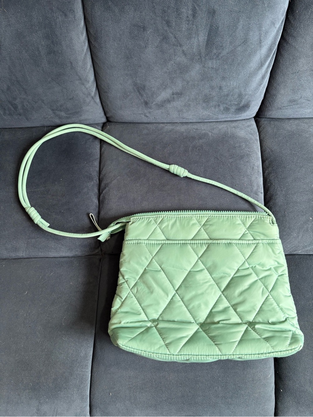 Vera Bradley Quilted Crossbody Bag in Light Green